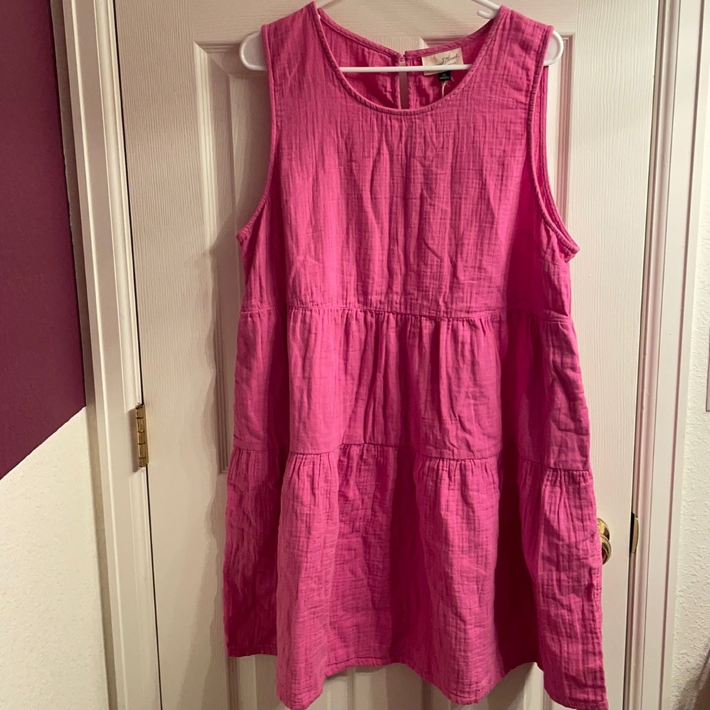 Women’s Gauze Tiered Tank Dress-Universal Thread
